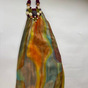 Catherine Malandrino 100% Silk Abstract Print Halter Dress - Size 2